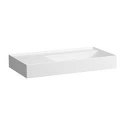 Laufen Aufsatzwaschtisch Kartell 460x900x150mm, Weiß LCC, ohne Hahnloch/Überlauf... LAUFEN-H8183394001121 7612738978518 (Abb. 1)