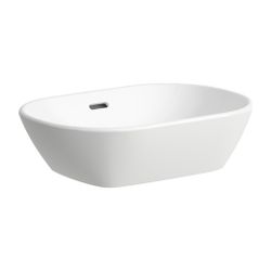 Laufen Waschtisch-Schale LUA 350x500x135mm, Weiß LCC, ohne Hahnloch, mit Überlau... LAUFEN-H8120834001091 7612738015473 (Abb. 1)
