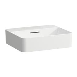 Laufen Waschtisch-Schale VAL 380x450x150mm, Weiß LCC, mit Armaturenbank, ohne Ha... LAUFEN-H8122804001091 7612738014728 (Abb. 1)