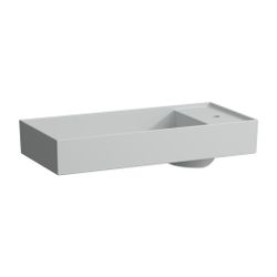 Laufen Waschtisch-Schale Kartell 350x750x150mm, Mattgrau, 1 Hahnloch, ohne Überl... LAUFEN-H8123327591111 7612738287474 (Abb. 1)