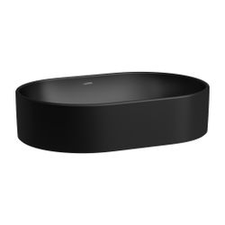 Laufen Waschtisch-Schale Savoy 380x550x155mm, Mattschwarz, oval, ohne Hahnloch/Ü... LAUFEN-H8129447161121 7612738130251 (Abb. 1)