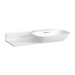 Laufen Waschtisch INO 450x900x145mm, Weiß, ohne Hahnloch, mit Überlauf Ablage li... LAUFEN-H8133010001091 7612738342982 (Abb. 1)
