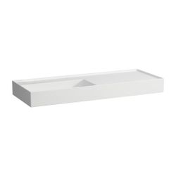 Laufen Waschtisch Kartell 460x1200x150mm, Mattweiß, ohne Hahnloch/Überlauf, Abla... LAUFEN-H8133327571121 7612738904302 (Abb. 1)