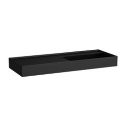 Laufen Waschtisch Kartell 460x1200x150mm, Mattschwarz, ohne Hahnloch/Überlauf, A... LAUFEN-H8133337161121 7612738987251 (Abb. 1)