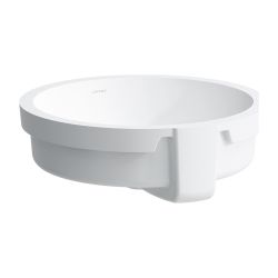 Laufen Einbauwaschtisch von unten Living City 455x450x155mm, Weiß, rund, ohne Ha... LAUFEN-H8134390001091 7612738312084 (Abb. 1)