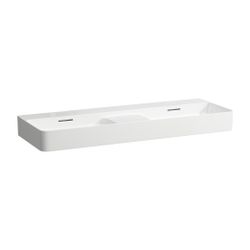 Laufen Doppelwaschtisch VAL 420x12000x155x155mm, Mattweiß, ohne Hahnloch, mit Üb... LAUFEN-H8142827571091 7612738937492 (Abb. 1)