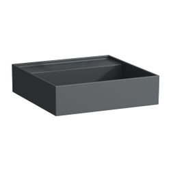 Laufen Handwaschbecken Kartell 460x460x150mm, Mattgraphit, ohne Hahnloch/Überlau... LAUFEN-H8153317581121 7612738964535 (Abb. 1)