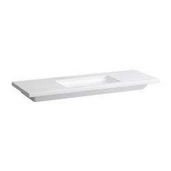 Laufen Waschtisch Living Square 480x1300x120mm, Weiß, ohne Hahnloch/Überlauf Abl... LAUFEN-H8164350001121 4014804777408 (Abb. 1)