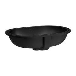 Laufen Einbauwaschtisch von unten Savoy 375x570x175mm, Mattschwarz, oval, ohne H... LAUFEN-H8189467161091 7612738130329 (Abb. 1)