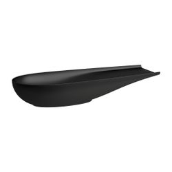 Laufen Waschtisch-Schale Ilbagnoalessi 380x1000x170mm, Mattschwarz, Ablage links... LAUFEN-H8189747161121 7612738041083 (Abb. 1)