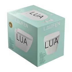 Laufen Tiefspül-WC Set wandhängend Lua 520x360x345mm, mit Sitz, spülrandlos, ver... LAUFEN-H8660800000001 7612738004279 (Abb. 1)