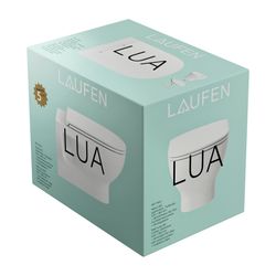 Laufen Tiefspül-WC Set wandhängend Lua 520x360x345mm, mit Sitz, spülrandlos, off... LAUFEN-H8660810000001 7612738004286 (Abb. 1)