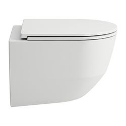 Laufen Tiefspül-WC Set wandhängend Pro 490x360x345mm, mit Sitz, spülrandlos, kur... LAUFEN-H8669550000001 7612738909031 (Abb. 1)