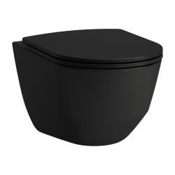 Laufen Tiefspül-WC Set wandhängend Pro 530x365x350mm, mit Sitz, spülrandlos, Sch... LAUFEN-H8669577160001 7612738111748 (Abb. 1)