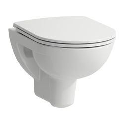 Laufen Tiefspül-WC Set wandhängend Pro 490x360x350mm, mit Sitz, spülrandlos, kur... LAUFEN-H8669600000001 7612738077327 (Abb. 1)