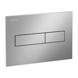 Laufen Drückerplatte Horizon INEO 213x145x6mm, Mattchrom, aus Kunststoff, Betäti... LAUFEN-H9001110070001 7612738099084 (Abb. 1)