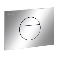 Laufen Drückerplatte Sunrise INEO 203x145x6mm, Chrom, aus Kunststoff, Betätigung... LAUFEN-H9001120040001 7612738099145 (Abb. 1)