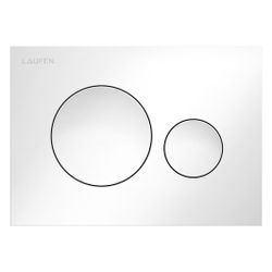 Laufen Betätigungsplatte Ineo Moon 203x145x6mm, mit Dual-Flaush Kunsstoff, PVD, ... LAUFEN-H9001140010001 7612738098551 (Abb. 1)