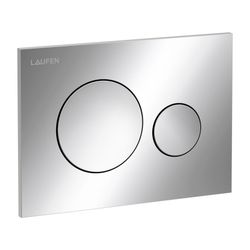 Laufen Drückerplatte Moon INEO 203x145x6mm, Chrom, aus Kunststoff, Betätigung vo... LAUFEN-H9001140040001 7612738098520 (Abb. 1)