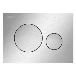 Laufen Betätigungsplatte Ineo Moon 203x145x6mm, mit Dual-Flaush Edelstahl gebürs... LAUFEN-H9001141610001 7612738126452 (Abb. 1)