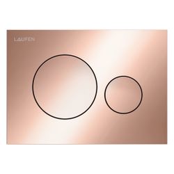 Laufen Betätigungsplatte Ineo Moon 203x145x6mm, mit Dual-Flaush Kunsstoff, PVD, ... LAUFEN-H9001141620001 7612738098575 (Abb. 1)