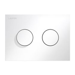 Laufen Drückerplatte Groove INEO 203x145x6mm, Weiß, aus Kunststoff, Betätigung v... LAUFEN-H9001170000001 7612738076993 (Abb. 1)