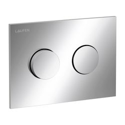 Laufen Drückerplatte Groove INEO 203x145x6mm, Chrom, aus Kunststoff, Betätigung ... LAUFEN-H9001170040001 7612738098810 (Abb. 1)