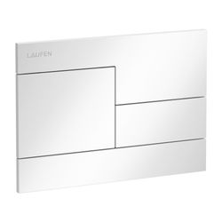 Laufen Drückerplatte Skyline INEO 208x148x6mm, Weiß, aus Kunststoff, Betätigung ... LAUFEN-H9001180000001 7612738077013 (Abb. 1)