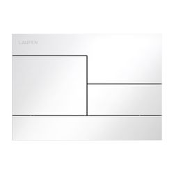 Laufen Drückerplatte Skyline INEO 208x148x6mm, Weiß, aus Kunststoff, Betätigung ... LAUFEN-H9001180000001 7612738077013 (Abb. 1)