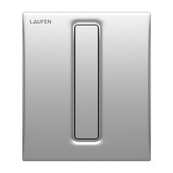 Laufen Urinal Drückerplatte AU101 INEO, 125x145x10mm, Chrom, aus Kunststoff, mit... LAUFEN-H9091010070001 7612738028305 (Abb. 1)