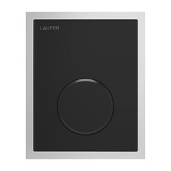 Laufen Installationssyt., INEO AU108 Urinal Drückerplatte Glas Schwarz, polierte... LAUFEN-H9091080200001 7612738028374 (Abb. 1)