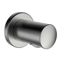 Laufen Anschlussbogen Twin für Handbrause, Ausladung 42mm, PVD Edelstahl-Optik, ... LAUFEN-HF504776423000 7612738995263 (Abb. 1)