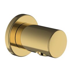Laufen Anschlussbogen Twin für Handbrause, Ausladung 42mm, Gold, PVD, mit Rückfl... LAUFEN-HF504776463000 7612738000516 (Abb. 1)