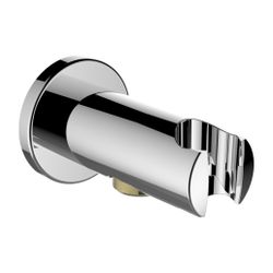 Laufen Anschlussbogen Twin für Handbrause, fester Halter, Ausladung 77mm, Vollme... LAUFEN-HF504778100000 7612738000530 (Abb. 1)