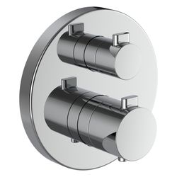 Laufen 2-Griff-Wannenthermostat Meda, Unterputz, 2 Mischwasserabgang, Chrom... LAUFEN-HF506677100000 7612738061999 (Abb. 1)