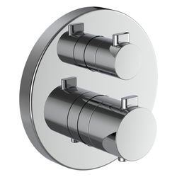 Laufen 2-Griff-Wannenthermostat Meda, Unterputz, mit Rohrunterbrecher, 2 Mischwa... LAUFEN-HF506687100000 7612738062002 (Abb. 1)