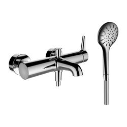 Laufen Einhebel-Wannenmischer Aufputz Pure mit Kunststoffschlauch 1500mm, Chrom,... LAUFEN-HF901760100600 7612738997755 (Abb. 1)