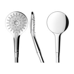 Laufen Handbrause MyTwin120, 3 regulierbare Strahlarten, Chrom... LAUFEN-HF939029100000 7612738998677 (Abb. 1)