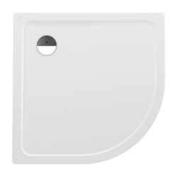 Laufen Duschwanne Viertelkreis Platina 900x900x25mm, Weiß, aus Stahl, Ablauf sei... LAUFEN-H2150086000401 4014804773141 (Abb. 1)