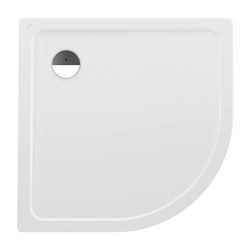 Laufen Duschwanne Viertelkreis Platina 1000x1000x25mm, Weiß, aus Stahl, Ablauf s... LAUFEN-H2150096000401 4014804773226 (Abb. 1)