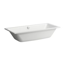 Laufen Einbaubadewanne Pro S 1800x800x410mm, Mattweiß, aus Stahl, mit Mittelabla... LAUFEN-H2271807570401 7612738103941 (Abb. 1)