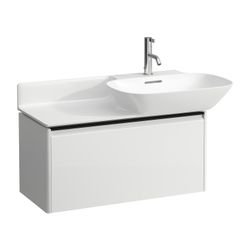 Laufen Waschtischunterbau BASE für INO 339x317x515mm, glänzend Schwarz, Weiß, 1 ... LAUFEN-H4030031102611 7612738948641 (Abb. 1)