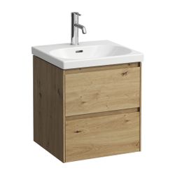 Laufen Waschtischunterbau LANI 442x482x515mm, Wildeiche, mit 2 Schubladen, Griff... LAUFEN-H4035121122671 7612738008178 (Abb. 1)