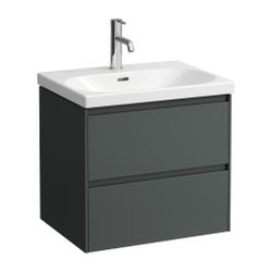 Laufen Waschtischunterbau LANI 442x584x515mm, Verkehrsgrau, mit 2 Schubladen, Gr... LAUFEN-H4035321122661 7612738008048 (Abb. 1)