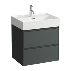 Laufen Waschtischunterbau LANI 442x584x515mm, Verkehrsgrau, mit 2 Schubladen, Gr... LAUFEN-H4035321122661 7612738008048 (Abb. 1)