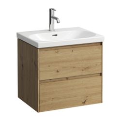 Laufen Waschtischunterbau LANI 442x584x515mm, Wildeiche, mit 2 Schubladen, Griff... LAUFEN-H4035321122671 7612738008055 (Abb. 1)
