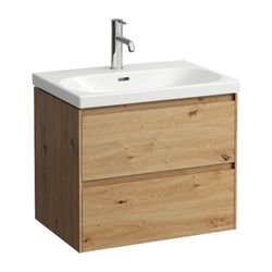 Laufen Waschtischunterbau LANI 442x636x515mm, Wildeiche, mit 2 Schubladen, Griff... LAUFEN-H4035421122671 7612738007973 (Abb. 1)