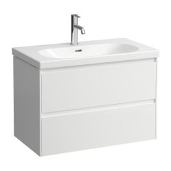 Laufen Waschtischunterbau LANI 442x784x515mm, Mattweiß, mit 2 Schubladen, Griffl... LAUFEN-H4035521122601 7612738008840 (Abb. 1)