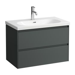 Laufen Waschtischunterbau LANI 442x784x515mm, Verkehrsgrau, mit 2 Schubladen, Gr... LAUFEN-H4035521122661 7612738008864 (Abb. 1)