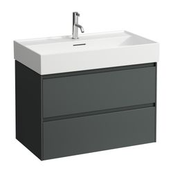 Laufen Waschtischunterbau LANI 442x784x515mm, Verkehrsgrau, mit 2 Schubladen, Gr... LAUFEN-H4035521122661 7612738008864 (Abb. 1)